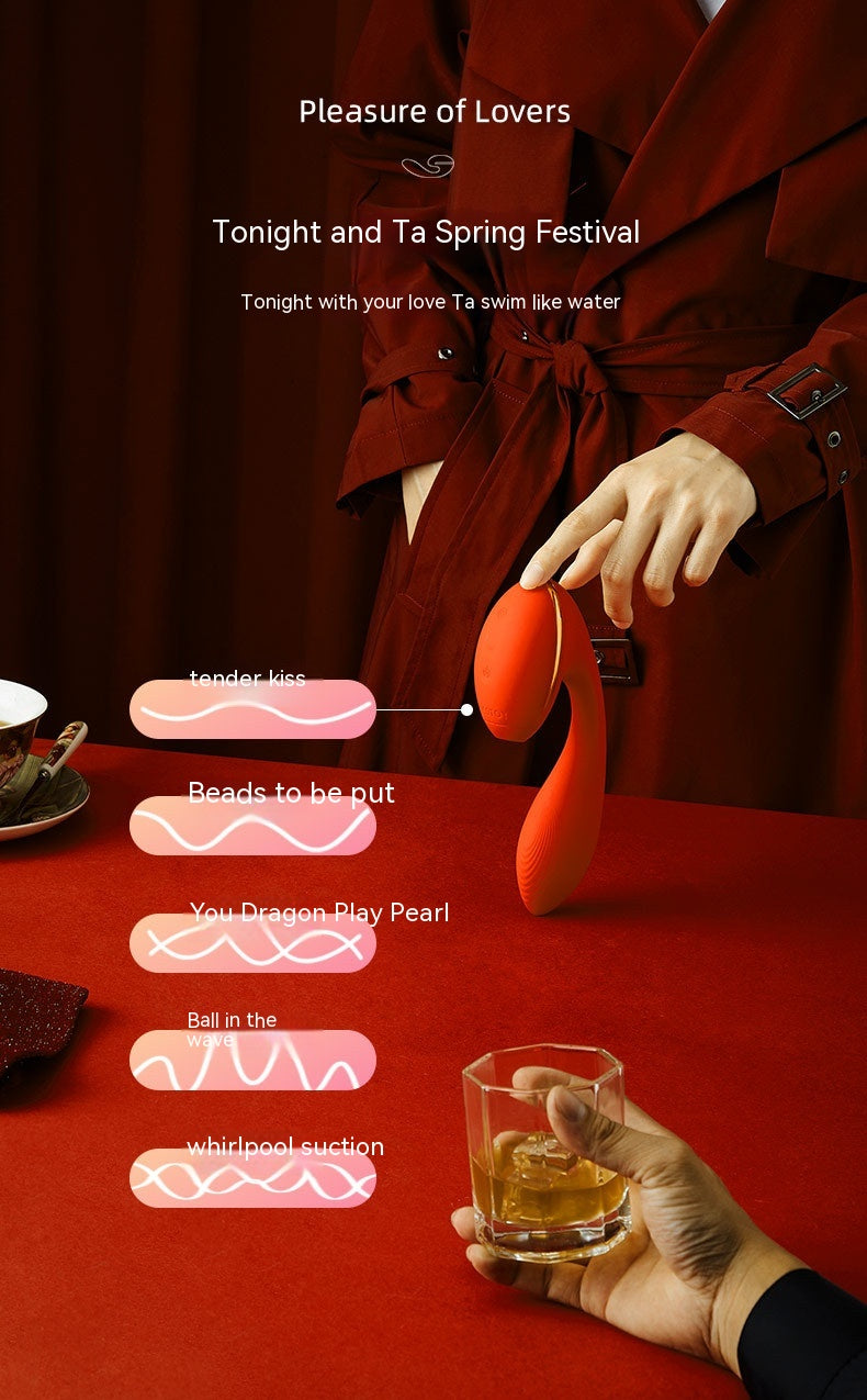 Women's Automatic Heating Sucking Clitoral Multi-frequency Vibrator