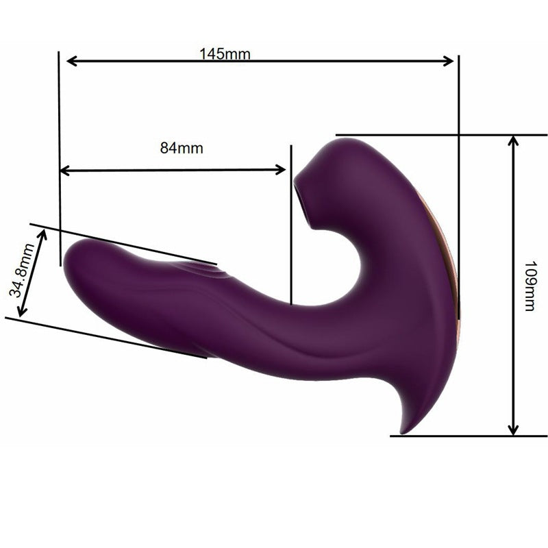 Sucking And Beating Multi-frequency Women Wearable Vibrator Toy