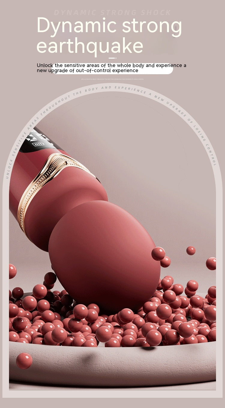 Powerful Shock Big Head AV Stick Women's Toy Multi-frequency Instant Climax Masturbation Device