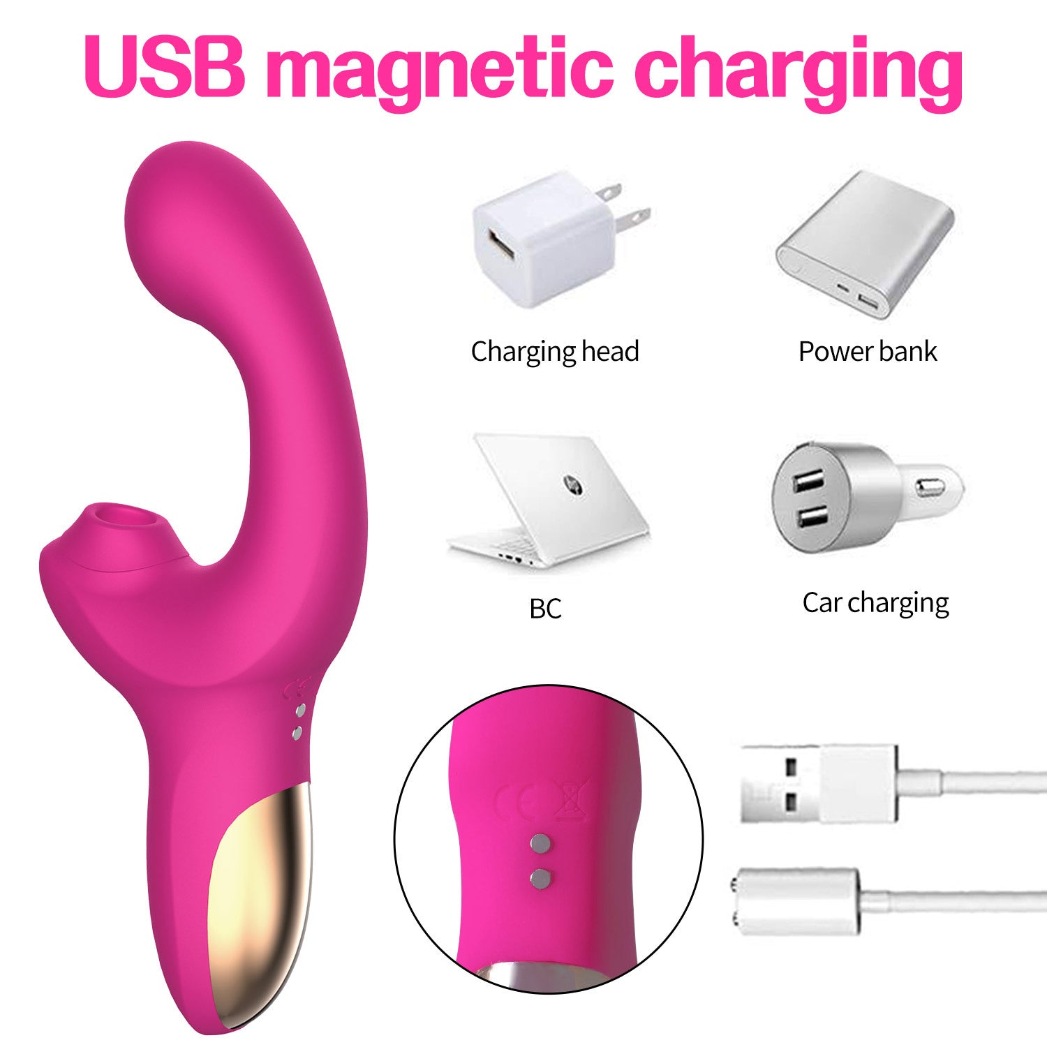 G-spot Massage Finger Button Multi-frequency Sucking Massager