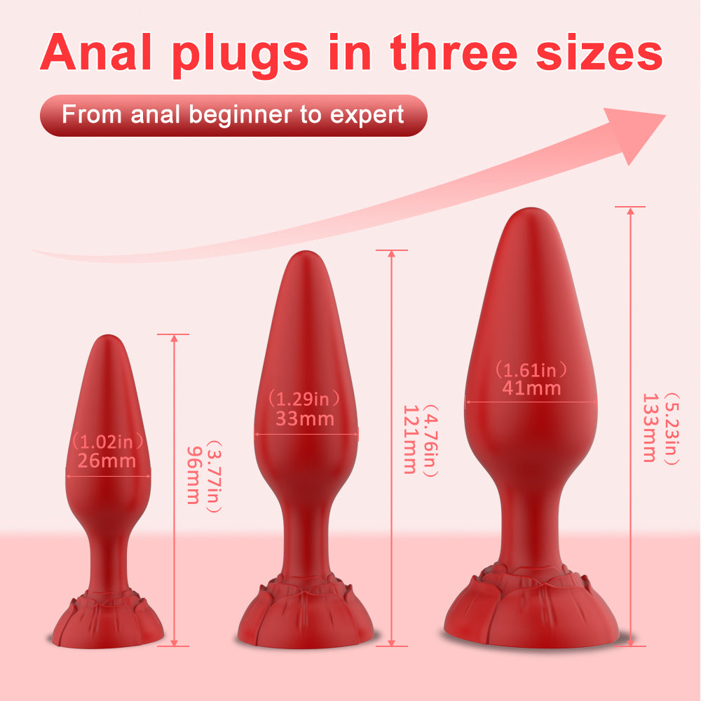Butt Plug Silicagel Beads Butt Plug Set Small Medium Large Strong Anal- Plug Trainer Sex-Toy Men Women
