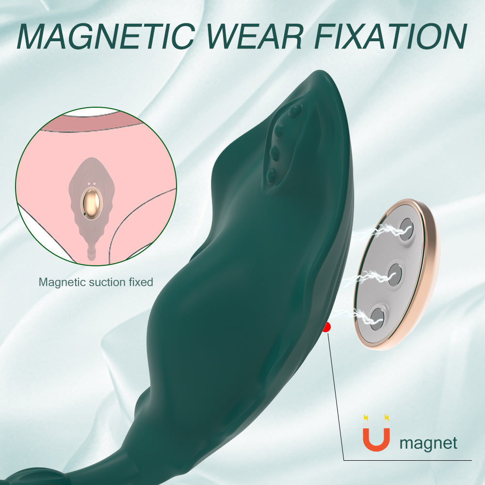 Liquid Silicone Remote&APP Panty Vibrator- With 10 Modes Recharge Vibrating Panties With Anal- Vibrator-Toy For Women Couples