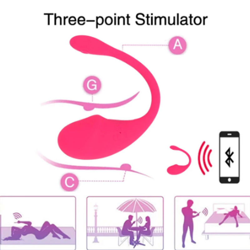 Women's Mobile App Controls Wireless Jump Vibrator Charging Model