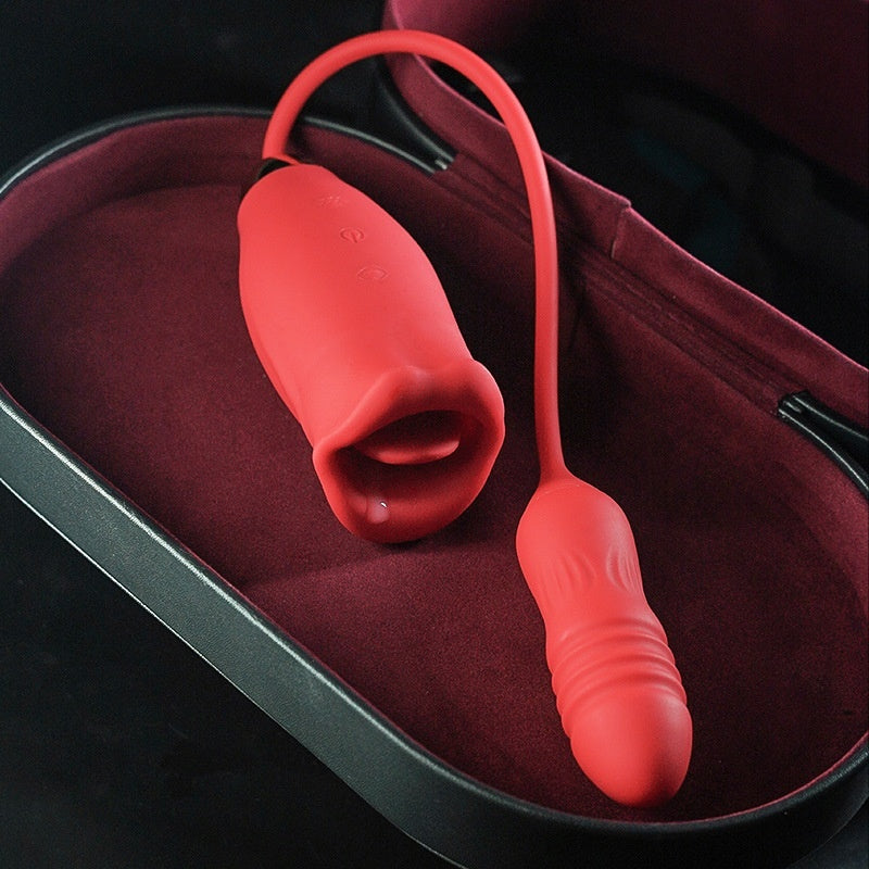 Tongue Female Appliance Vibration Wireless Remote Control Telescopic Toy