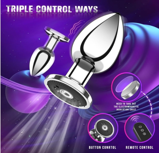 Vibrating Anal Plug Butt Plug Anal Beads Vibrator With Remote Control For Men And Women Adult Sex Toy With 10 Vibration Modes Anal Sex Toy Prostate Massager For Couples Adults
