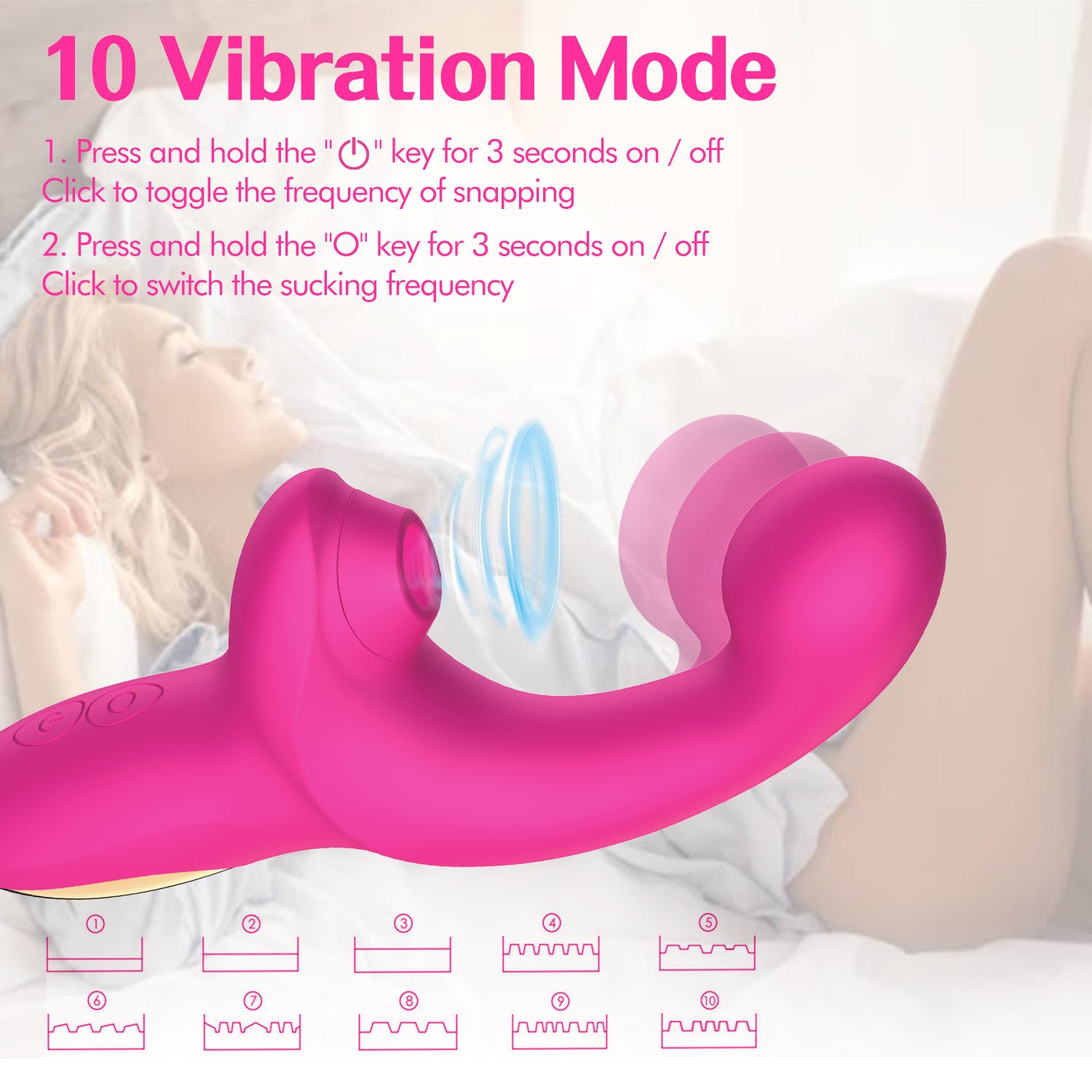 G-spot Massage Finger Button Multi-frequency Sucking Massager
