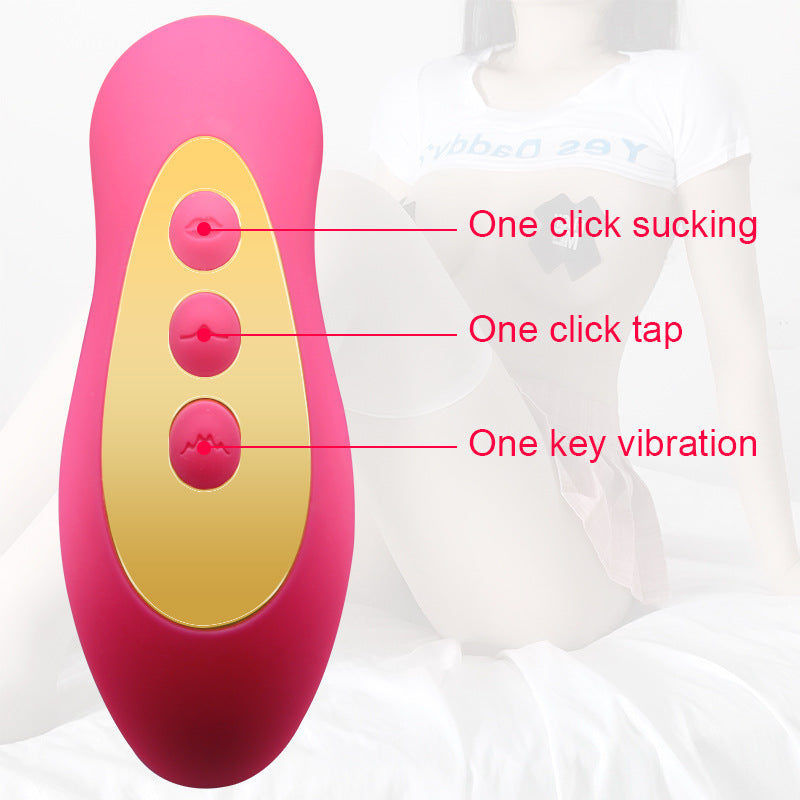 Sucking And Beating Multi-frequency Women Wearable Vibrator Toy