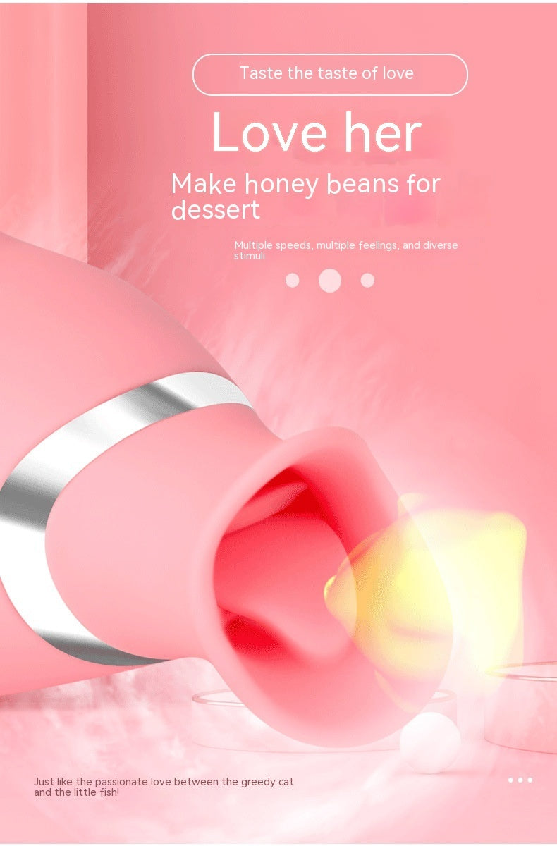 Female Sucking Device Tongue Licking Private Stimulation Vibration Device Toys