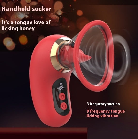 Tongue LED Number Display Handheld Sucking Device