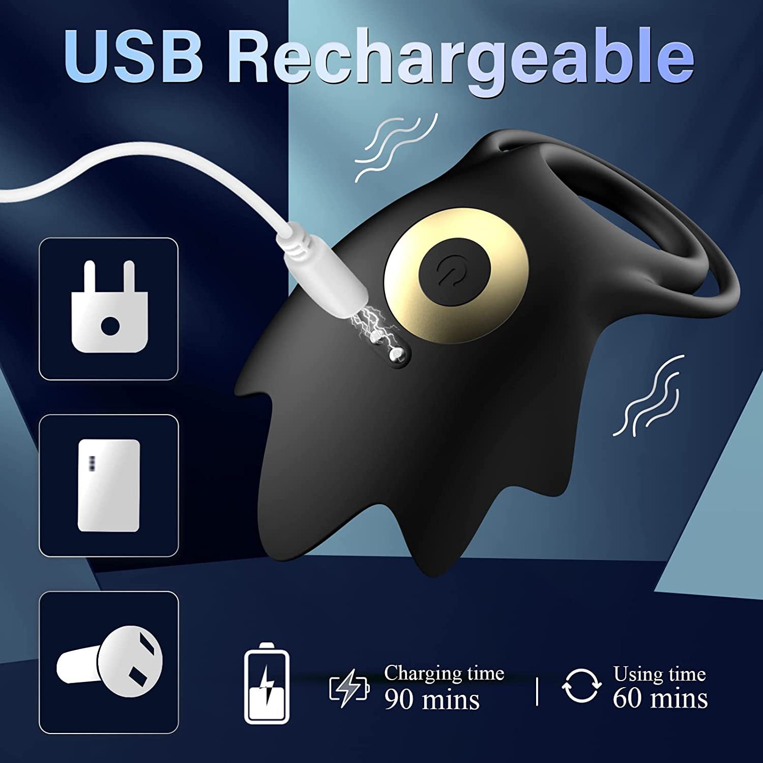 Vibrating Ring For Men Casual Wear