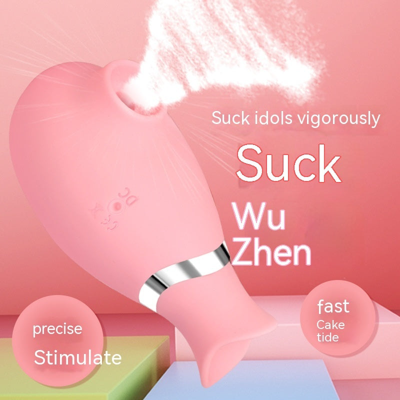Female Sucking Device Tongue Licking Private Stimulation Vibration Device Toys