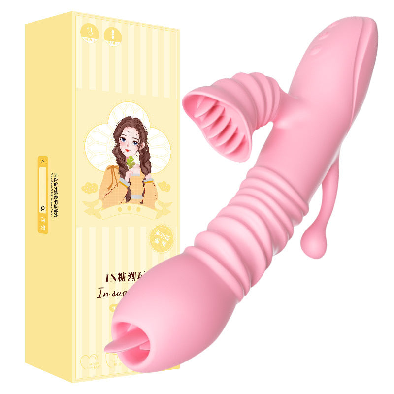 Floating Flower Wave Core Vibrating Female Silicone Toy