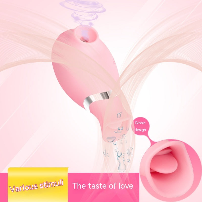 Female Sucking Device Tongue Licking Private Stimulation Vibration Device Toys